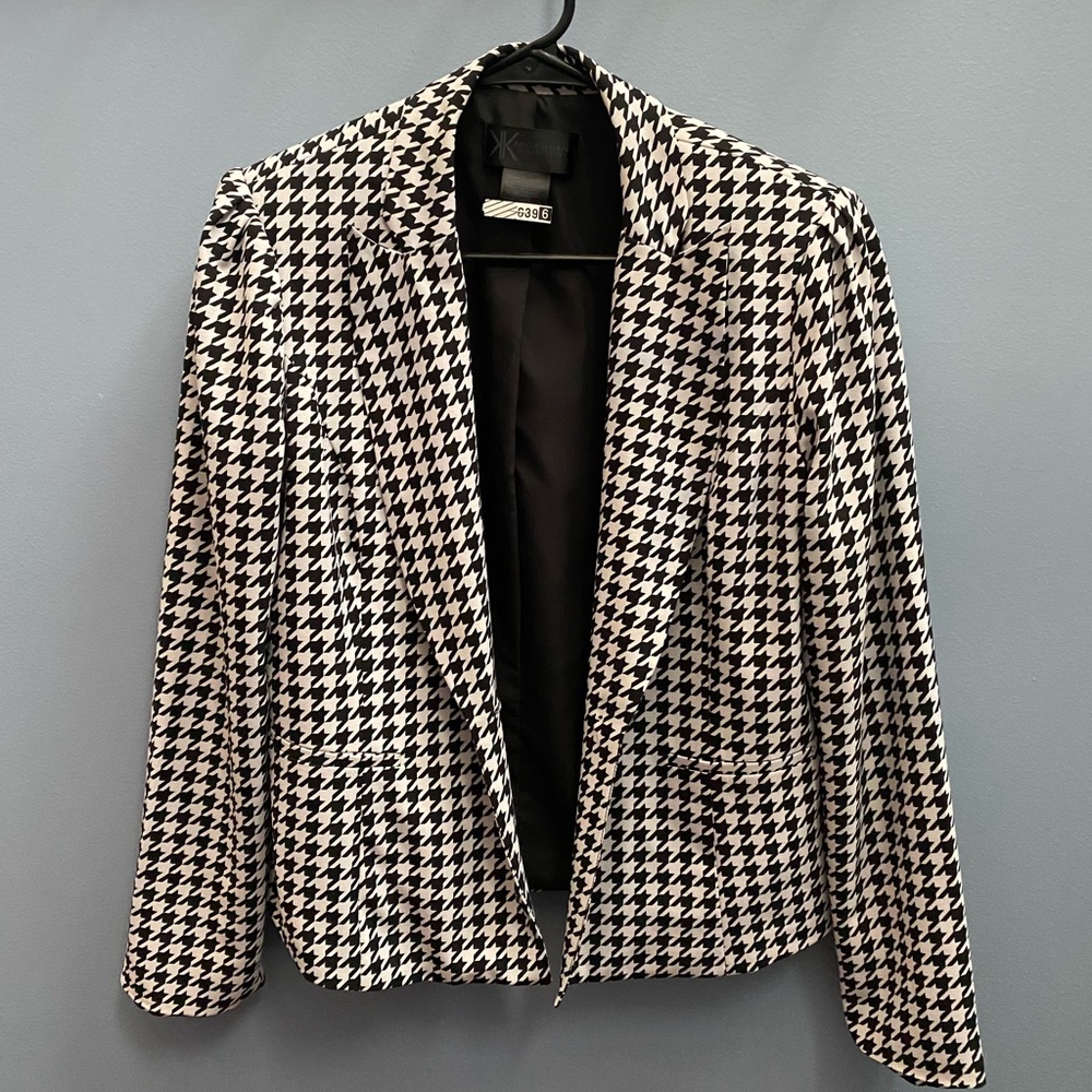 Houndstooth Blazer by Kardashian Kollection